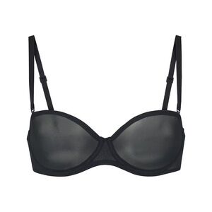 New Skims Convertible Strapless Bra - Ultra Fine Mesh - Onyx Black - Size 36C